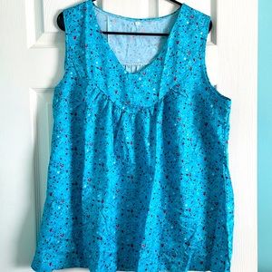 Women’s Blue Tank Top, Size 3XL